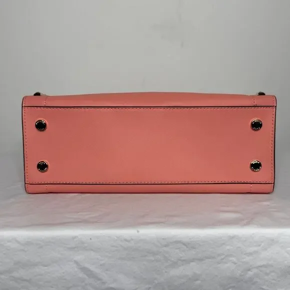 Michael Kors Coral Rayne Studded Saffiano Leather Satchel